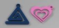 3D Printed Keychain by Miru